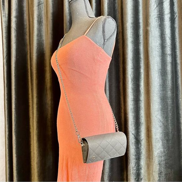 Chanel black canvas cloth sunglass case crossbody - Picture 8 of 11